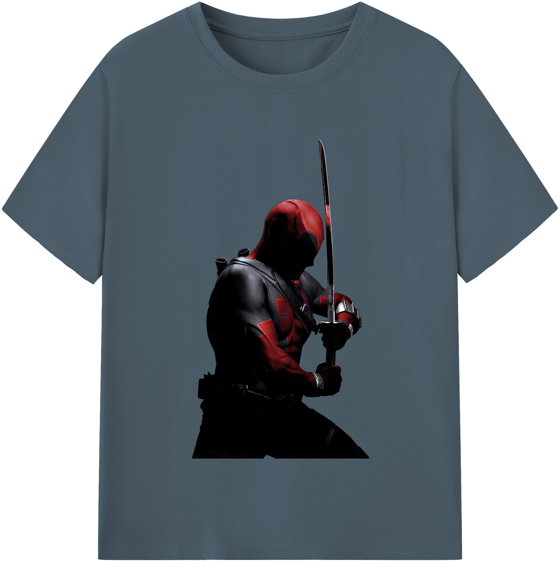 （画像用） Deadpool デッドプール 綿100％半袖Tシャツ（フロントプリント）